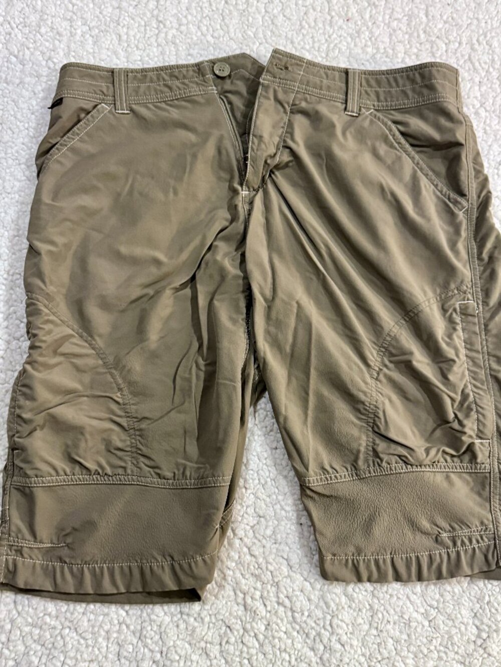 KÜHL Technical Outdoor Hiking Stretch Shorts Khaki Tan Men's Size 36